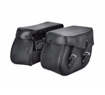 Synthetic Leather Saddlebags for Softail Models